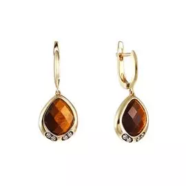 Серьги-пуссеты из золота AAS-3955E_SR_DN_TE_YG