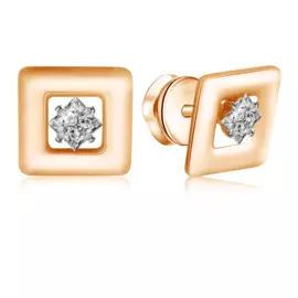 Серьги-пусеты из золота Д0268-026981