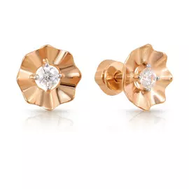 Серьги-пусеты из золота Д0268-026988