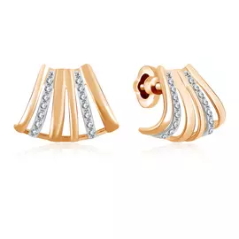 Серьги-пусеты из золота Д0268-027037