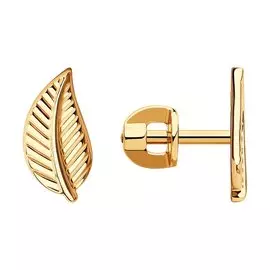 Серьги-пусеты из золота Д0268-029182