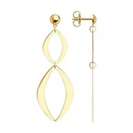 Серьги-пусеты из золота Д0268-029187