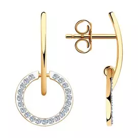 Серьги-пусеты из золота Д0268-029280