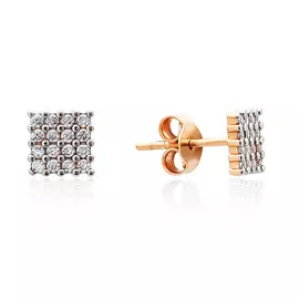 Серьги-пуссеты из золота DKP007