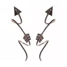 Серьги-пуссеты из золота E-1647B_DB_PINK