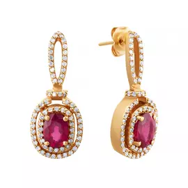 Серьги-пуссеты из золота EZ0J594DT6_SR_RU_PINK