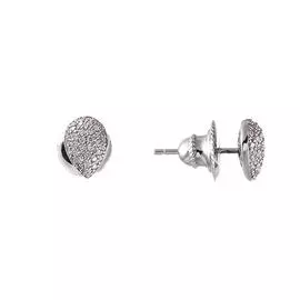 Серьги-пуссеты из золота F-599E1_WGDW_SR_WG