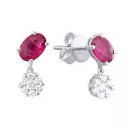 Серьги-пуссеты из золота ME36118A-WD-RU_SR_RU_WG