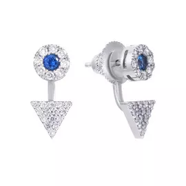 Серьги-пуссеты из золота MJ-2254E_DW_SA_WG_GLSA_WG