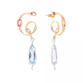 Серьги-пусеты из золота MKER0543_BT_PT_VR