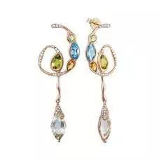 Серьги-пуссеты из золота MKER0801_MC_PINK