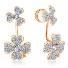 Серьги-пуссеты из золота с фианитами R6111681000