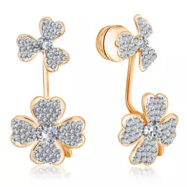 Серьги-пуссеты из золота с фианитами R6111681000