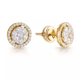 Серьги-пусеты из золота SE040386KB-1