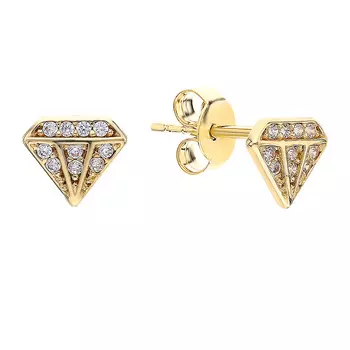 Серьги-пуссеты из золота SGE2029