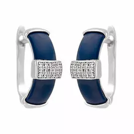 Серьги с английским замком из серебра 0200252-2901000102