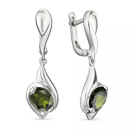 Серьги с английским замком из серебра 02-1130/0НСТ-00