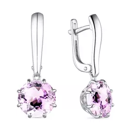 Серьги с английским замком из серебра 02-1832/00КР-00