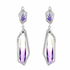 Серьги с английским замком из серебра 0300976-0001411402