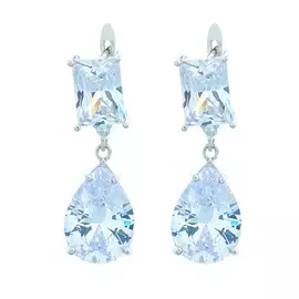 Серьги с английским замком из серебра 0301162-0001010102