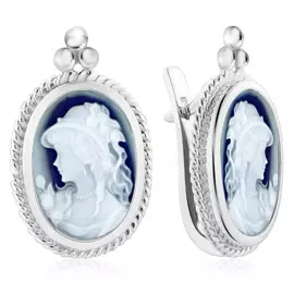 Серьги с английским замком из серебра 041946574802