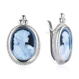 Серьги с английским замком из серебра 041946574803