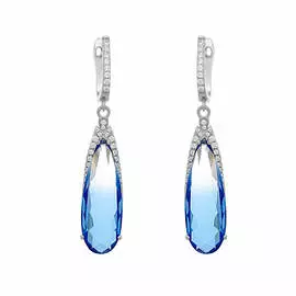 Серьги с английским замком из серебра 0600296-0001420102