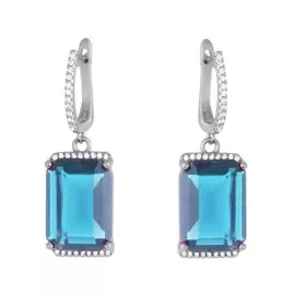 Серьги с английским замком из серебра 0600305-0001950102