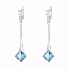 Серьги с английским замком из серебра 0600323-0001950102