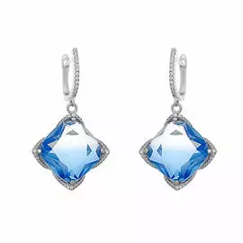 Серьги с английским замком из серебра 0600495-0001420102