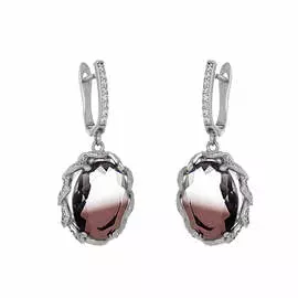 Серьги с английским замком из серебра 0600524-0001440102