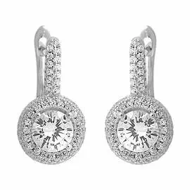 Серьги с английским замком из серебра 0600699-0001010102