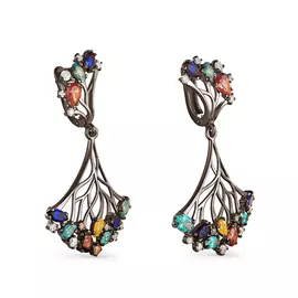 Серьги с английским замком из серебра 12-036-0189