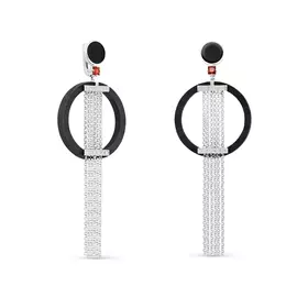 Серьги с английским замком из серебра 12-337-80002