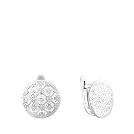 Серьги с английским замком из серебра 20-1024-23-81