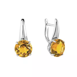 Серьги с английским замком из серебра 21-0093-23-12