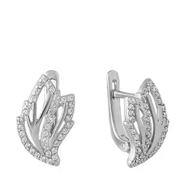 Серьги с английским замком из серебра 21-0805-23-01