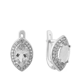 Серьги с английским замком из серебра 21-0906-23-01