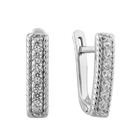 Серьги с английским замком из серебра 21-0908-23-01