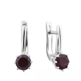 Серьги с английским замком из серебра 21-0937-23-08