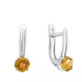 Серьги с английским замком из серебра 21-1160-23-12