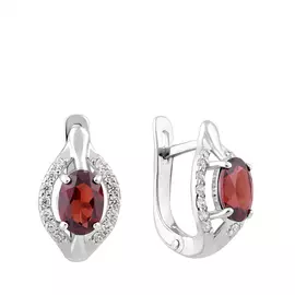 Серьги с английским замком из серебра 21-1432-23-08