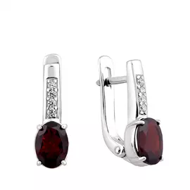 Серьги с английским замком из серебра 21-1442-23-08