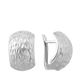 Серьги с английским замком из серебра 25-0320-23-62