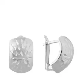 Серьги с английским замком из серебра 25-0321-23-63