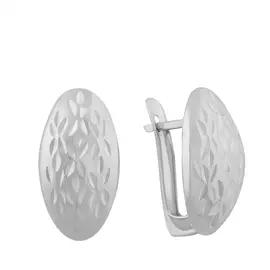 Серьги с английским замком из серебра 25-0323-23-62