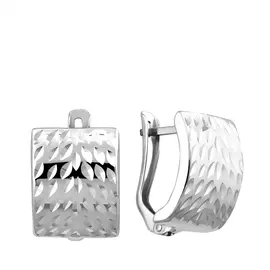 Серьги с английским замком из серебра 25-0552-23-65