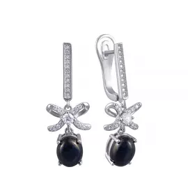 Серьги с английским замком из серебра 5STRER_SR_SZ_001_WG