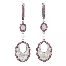 Серьги с английским замком из серебра GE10247A_001_WG