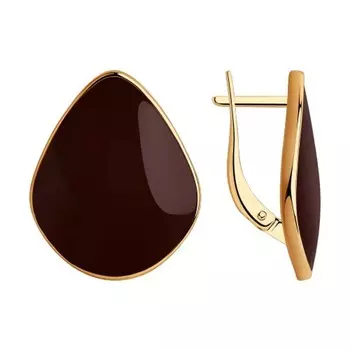 Серьги с английским замком из серебра 93020978